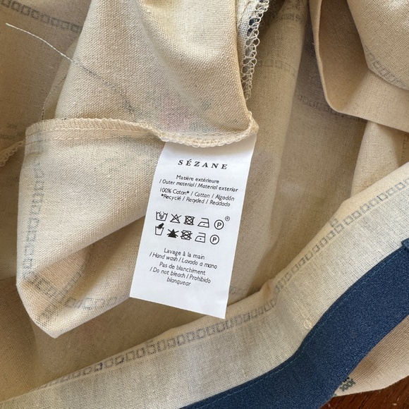 new Sézane x Baziszt cottagecore floral embroidery print tote limited edition - Picture 4 of 5